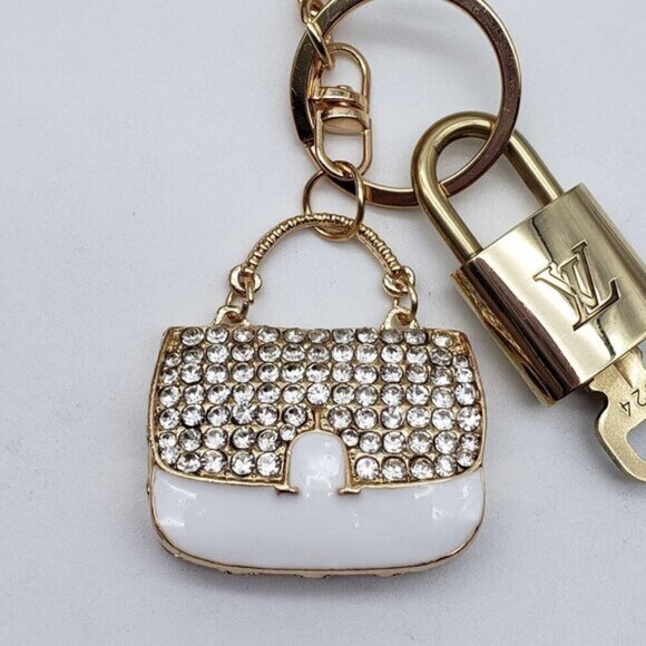 Authentic Louis Vuitton Lock & Key with unbranded Bagcharm, Keycharm, Keychain - Picture 3 of 7